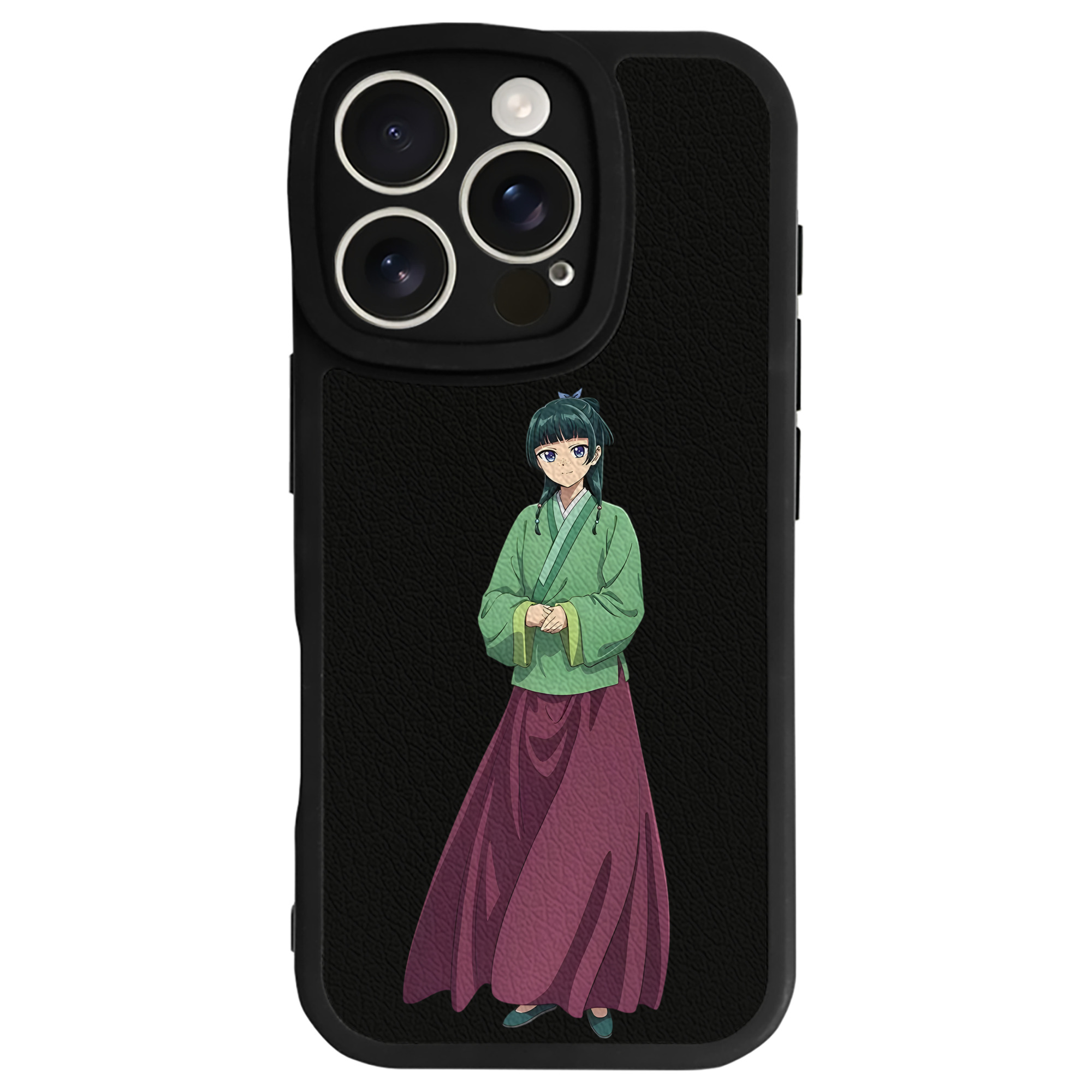 （画像用） 薬屋のひとりごと The Apothecary Diaries 【iPhone 16シリーズ対応】シリコンスマホケース（レザー調） 材質：シリコン